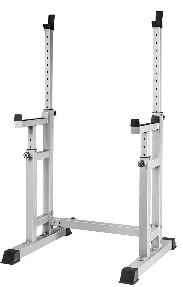 Adjustable Squat Barbell Rack 35.8"-65" Solid Steel Free Bench Press Rack Stands DIP Station Barbell Stand Multi-Function Weight Lifting Home Gym Fitness Portab