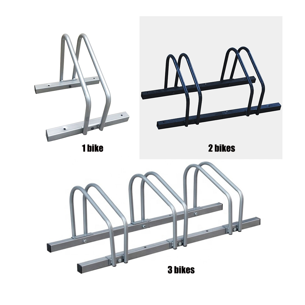 Hot DIP Galvanized Outdoor Bike Parking Floor Double-Sided Rack Stands