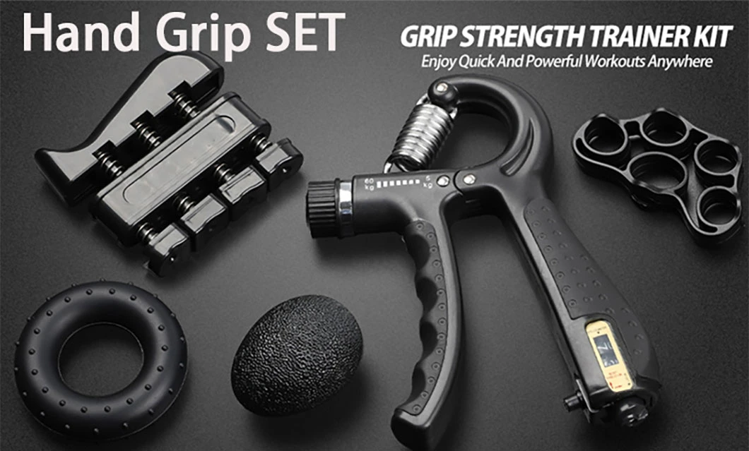 Non-Slip Gripper Forearm Wrist Strengthener with Hand Grip Spring