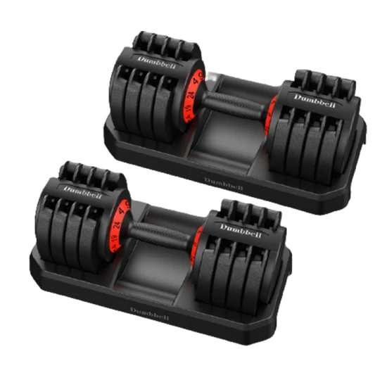 Fitness Musculation 24kg Haltères Réglables Verstellbare Hantel Gewicht Poids Libres pour Gym Workout