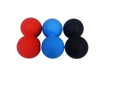 Logo personnalisé Yoga Therapy Silicone de qualité alimentaire Lacrosse Ball Self Massage Roller Ball