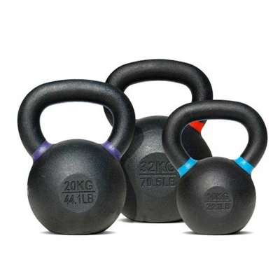 Poids libres Kettlebell enduits de poudre de haute qualité pour Crossfit